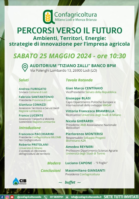 Percorsi verso il futuro | Ambiente, Territori, Energie: strategie di innovazione per l’impresa agricola